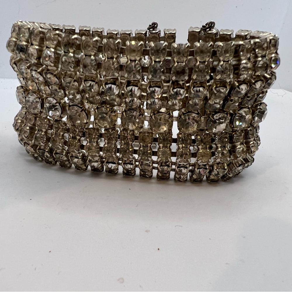 Vintage rhinestone cuff bracelet